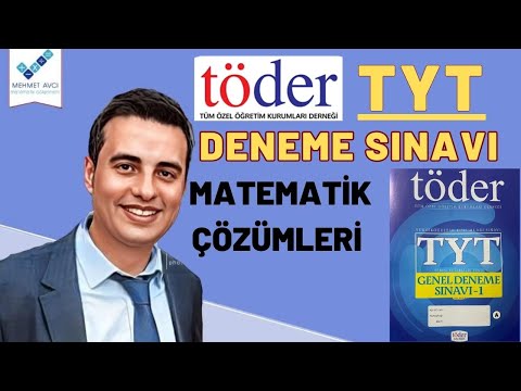 TÖDER TÜRKİYE GENELİ TYT DENEME SINAVI MATEMATİK ÇÖZÜMLERİ TEK PART