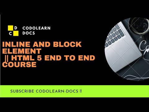 Inline and Block element || HTML 5 end to end course ( #9 )