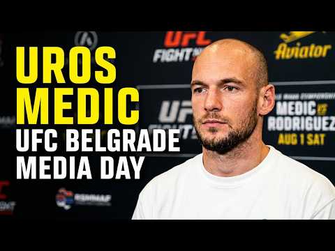 Uros Medic Talks Facing Daniel Rodriguez On Home Soil At UFC Belgrade Media Day 👊 #ufc
