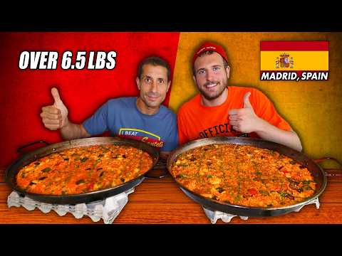 Battling Spain's BIGGEST Seafood Paella Challenge for Charity!