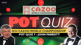 POT QUIZ EPISODE 7: JOHN PARROTT | BBC World Snooker Championship 2024