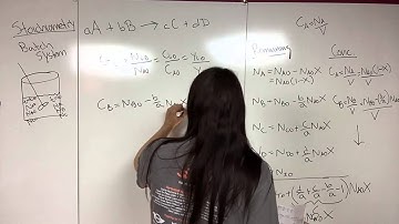 19) Stoichiometry for Batch and Flow Reactors Assuming No Change in Volume