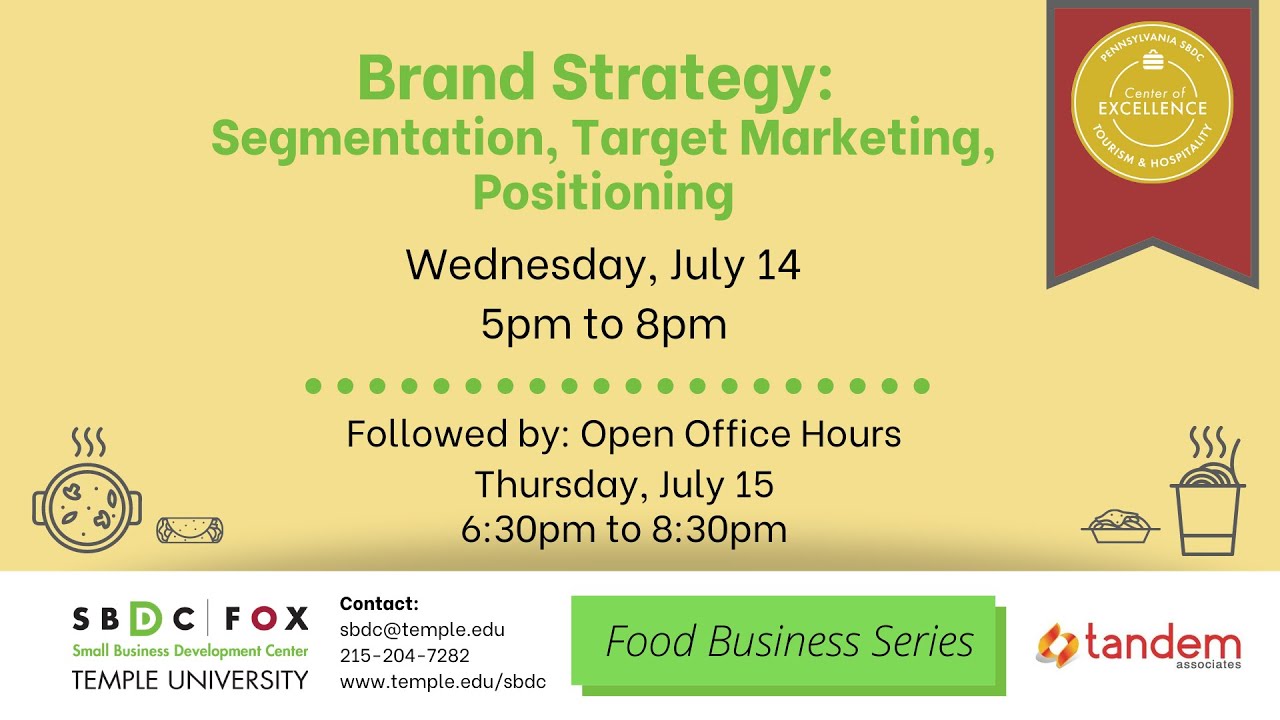 segmentation targeting positioning คือ  2022 New  Food Business Series: Brand Strategy,Segmentation,Target Marketing,Positioning