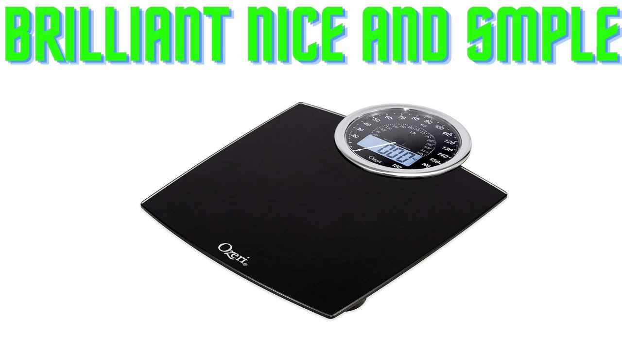Ozeri Rev Digital Bathroom Scale with Electro Mechanical Weight Dial
