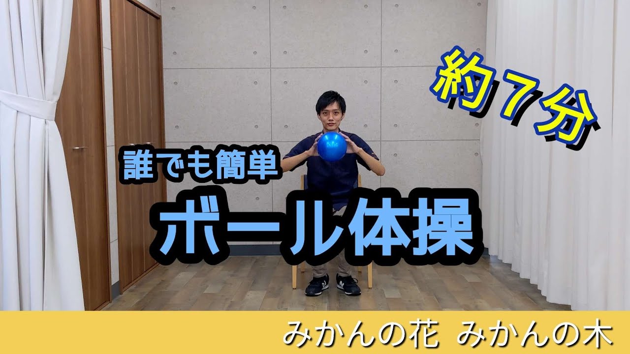 【高齢者向け】手軽にできるボール体操