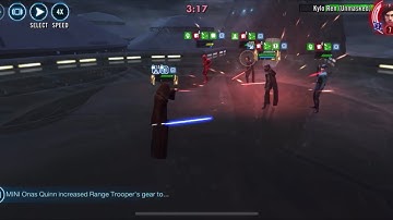 SWGoH TW solo Lord Vader vs. SLKR