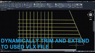 AutoCAD Lisp dynamically trim and extend lines