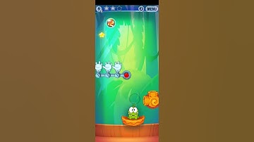 Cut The Rope Experiments Bamboo Chutes 3 stars walkthrough LEVEL 8-5