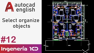 Select  organize objects Autocad Englis