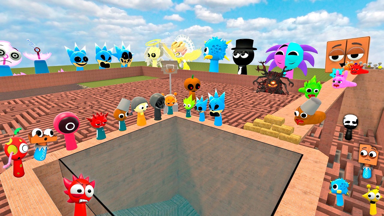 Sprunki Mod Ragdoll Sprunki Big Garry's mod remastered maze Ragdoll challenge mission - YouTube