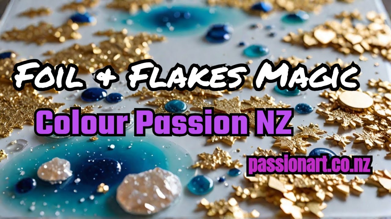 Foil, Flakes & Gel Tints - How To Resin Art With Kym Gow