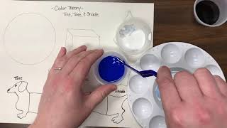 Art 1: Tint, Tone, & Shade Value Scale Project Part 2