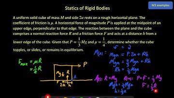 Mechanics 3 - Statics of Rigid Bodies - Video 2