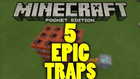 5 AMAZING Minecraft TRAPS! Minecraft pe redstone!