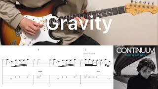 John Mayer - Gravity (guitar cover with tabs & chords)