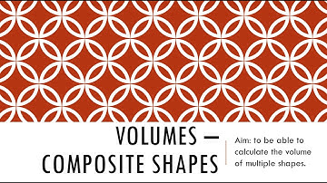 National 5 Apps - Composite Volume Lesson