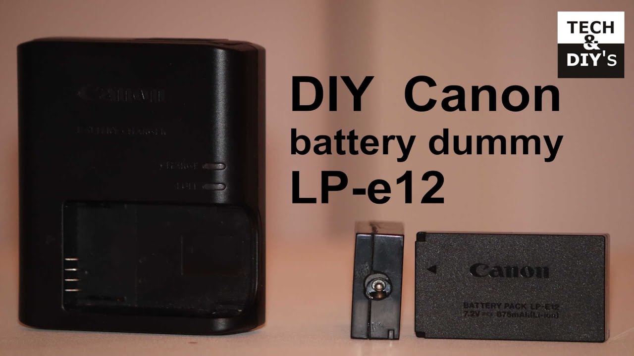 How to make a Dc coupler for your Canon camera. YouTube