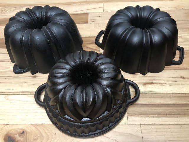 A Look at Vintage Cast Iron Cake Pans (plus Chocolate Fudge Cake