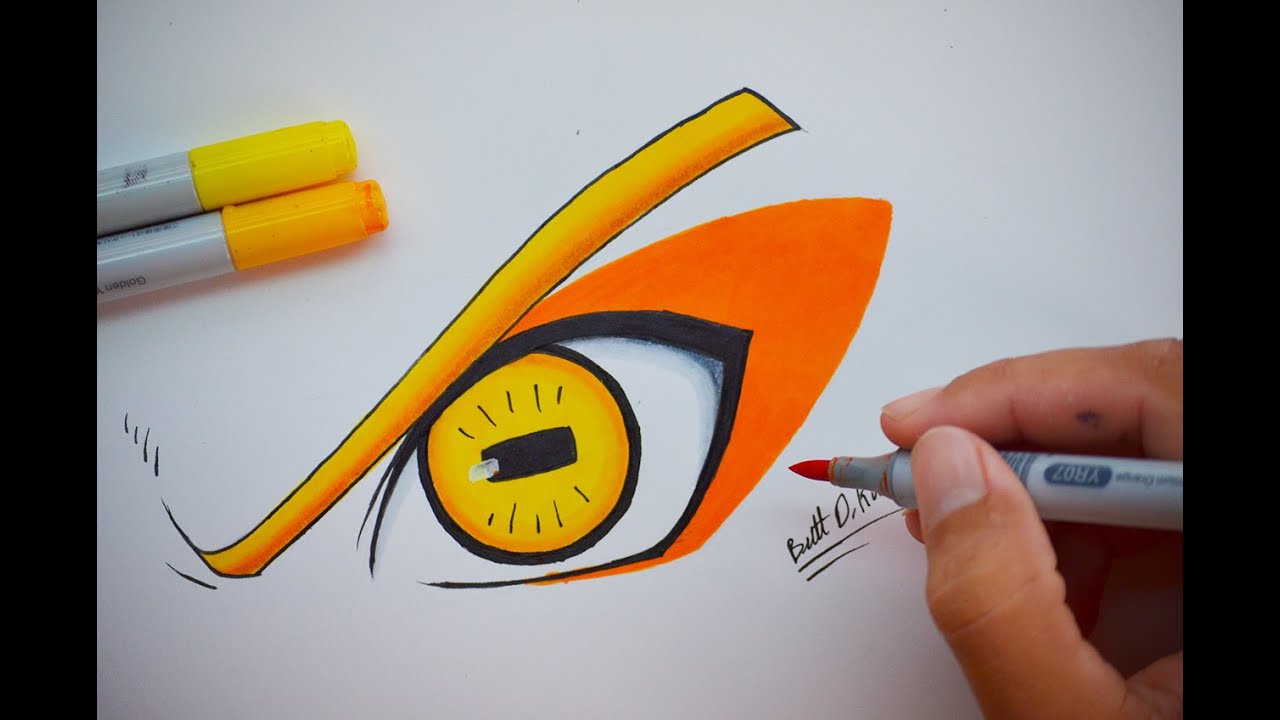 HOW TO DRAW ANIMAL EYES NARUTO - STEP BY STEP #NARUTO