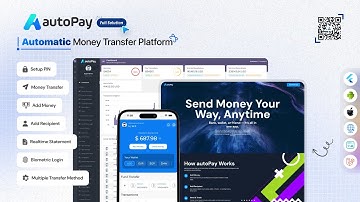 autoPay | Automatic Money Transfer Platform | Full Solution | Website | Android & iOS App | Admin
