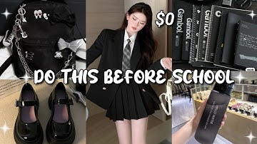 How To Look 10x More Beautiful Before School (Free Student Glowup Routine)