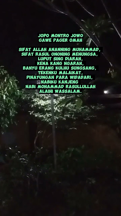 Jopo Montro pager rumah #montro #jopo #rumah