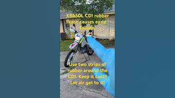 Keep the XR650L CDI box cool.   Don’t use the stock rubber case.   Use small rubber strips.