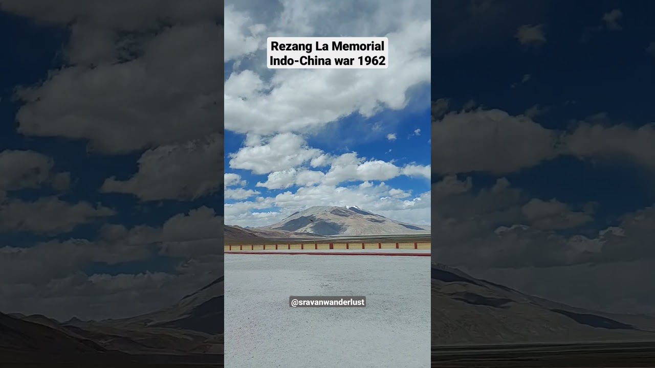 Rezang La Memorial of Indo-China War 1962 at Chushul Valley, Ladhakh