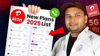 Airtel New Recharge Plan 2025 Calling, Sms & Data Plans Full Details