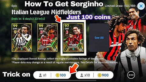 100% Working Trick To Get 102 Rated Epic Serginho in efootball 2024 Mobile !! Serginho Trick 😍🔥