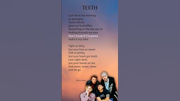 Thumbnail of 5 Seconds of Summer - Teeth (Lyrics) #lyrics #shortlyric #teeth #5secondsofsummer