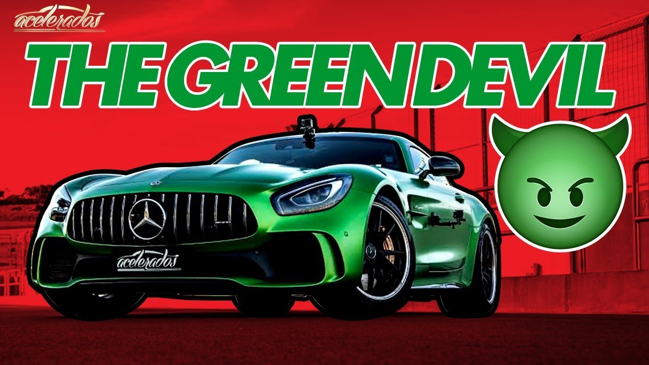 ⁣DIABO VERDE! O MONSTRUOSO MERCEDES-AMG GT R VIRA UM TEMPORAL NA PISTA! - VR C/ RUBINHO #149