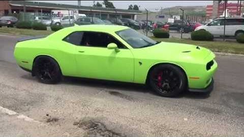 2015 Challenger Hellcat 1st Tazer Line Lock test burnout