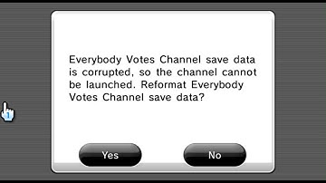 Corrupted Save Data in the Everybody Votes Channel