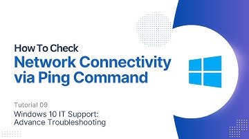 Check Network Connectivity using Ping Command | Windows 10 Advanced Troubleshooting
