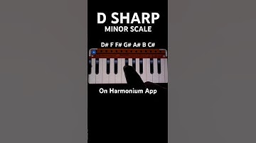 D Sharp Minor Scale On Harmonium #playpiano #musiclessons #viral #keyboard