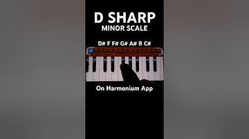 D Sharp Minor Scale On Harmonium #playpiano #musiclessons #viral #keyboard