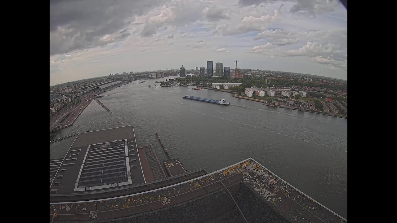 SAIL Amsterdam 2025 Live | Panoramic Rooftop View – Amsterdam Central Station
