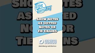 Show Notes As Dotted Notes Or Tie Chains