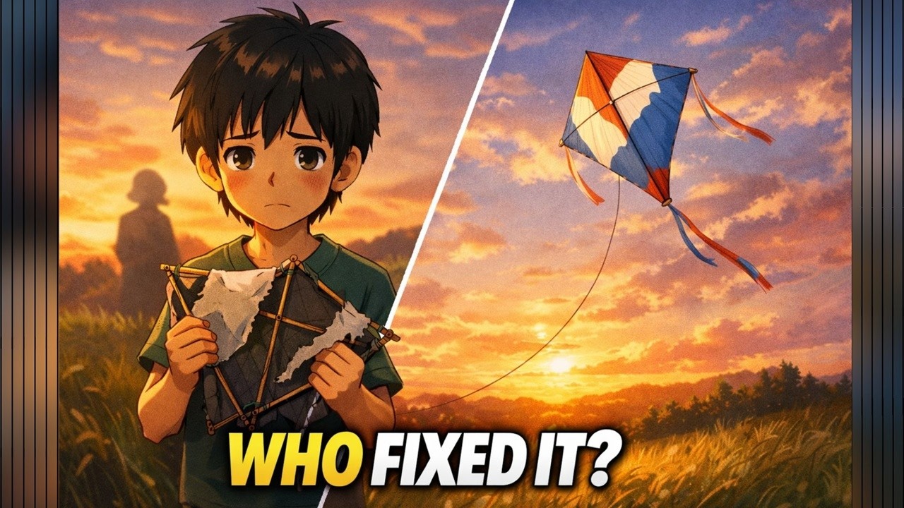 Video thumbnail for The Broken Kite: A Short Moral Story About Helping Others 🪁 | Silent ASMR