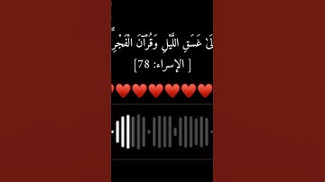 ما تيسر من سورة الإسراء بصوت القارئ الشيخ ياسر الدوسري ❤️❤️❤️❤️