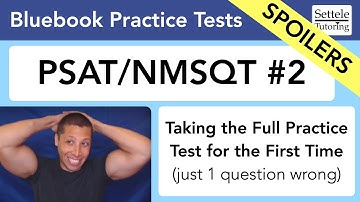 Digital PSAT/NMSQT #2 Walkthrough — Watch me take the test for the first time