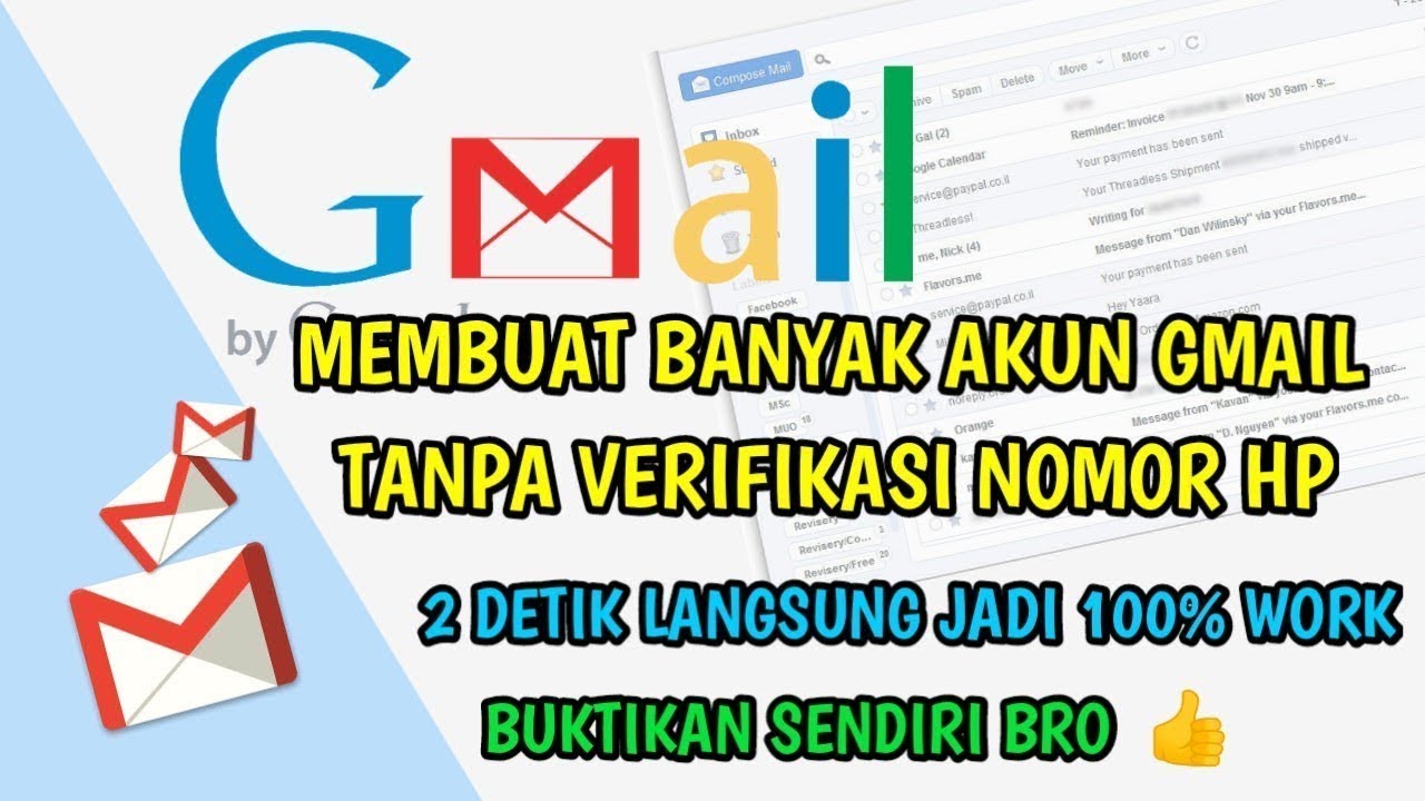 Membuat 1000 Akun Gmail Dalam Hitungan Detik Secara Gratis Dan Mudah Full Tutorial Ini Dia Caranya Youtube