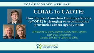 WEBINAR: CDIAC Transition to CADTH