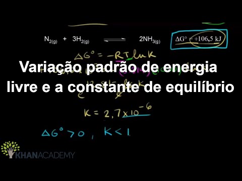 Vídeo: Diferença Entre Energia Livre E Energia Livre Padrão