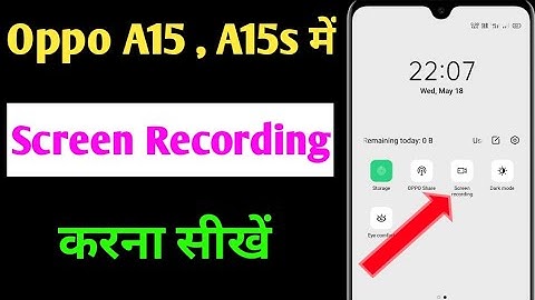 Oppo a15s screen recording setting / how to screen recording in Oppo a15s / Oppo a15 screen record