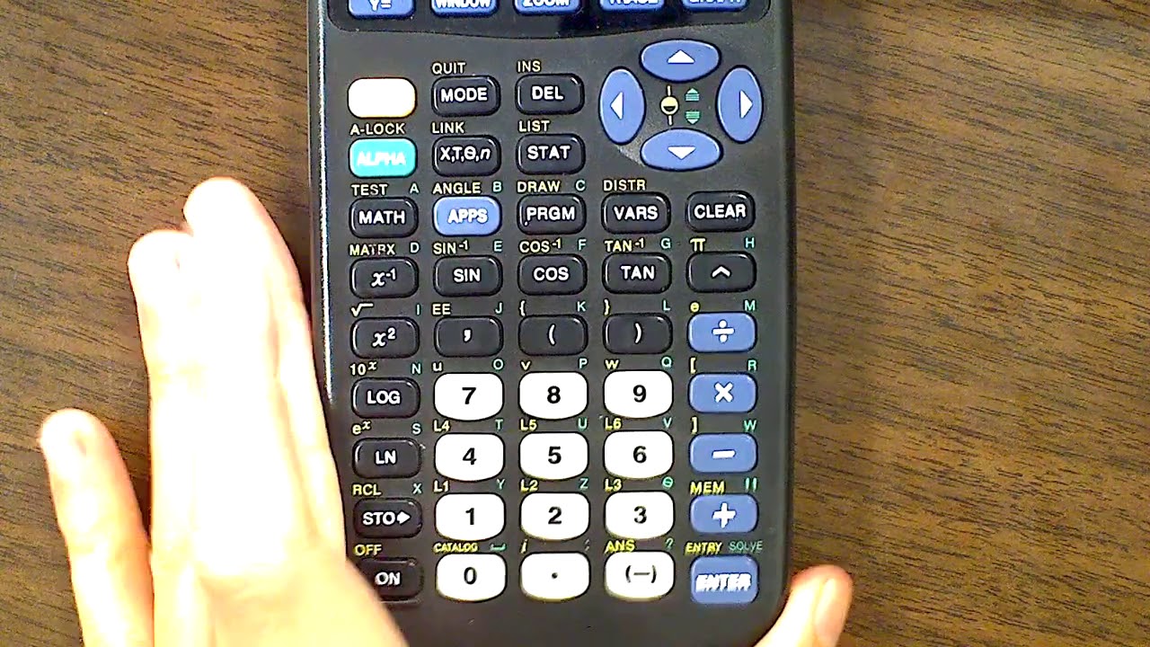 TI-83 Basic Graphing Tutorial - YouTube