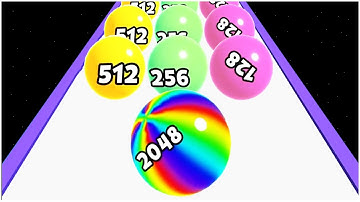 Ball Run 2048 merge number - Gameplay Walkthrough - Levels 31-52