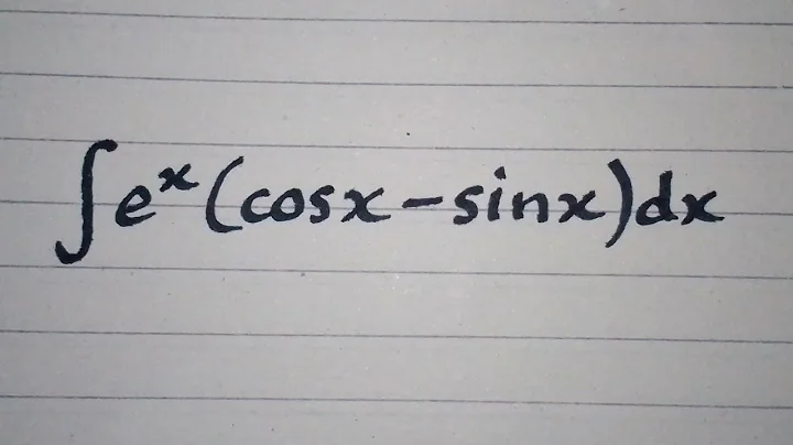 Integral of e^x(cos x - sin x) || Integration by parts