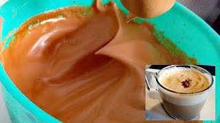 كريمة القهوه بالماء لتحليات و طورطات و لقهوة مثل المقاهي  